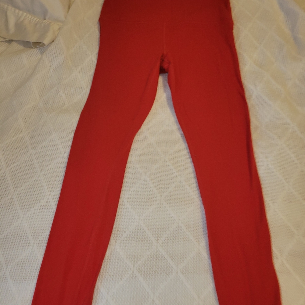 Athleta red athletic leggings
